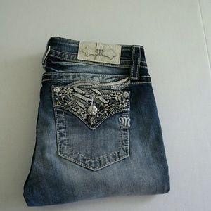 Miss me signature crop jeans mid size 28